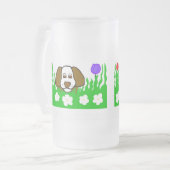 Pup N Play Grote Frosted Glass Mok (Voorkant links)