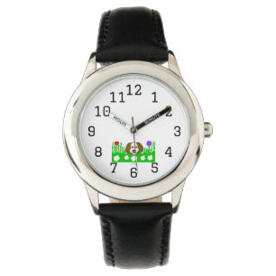 Pup N Play Kinder RVS Zwart horloge