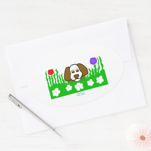 Pup N Play Ovale Sticker (Envelop)