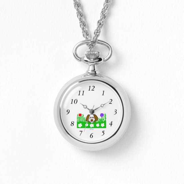 Pup N Play Silver Ketting Watch (Voorkant)