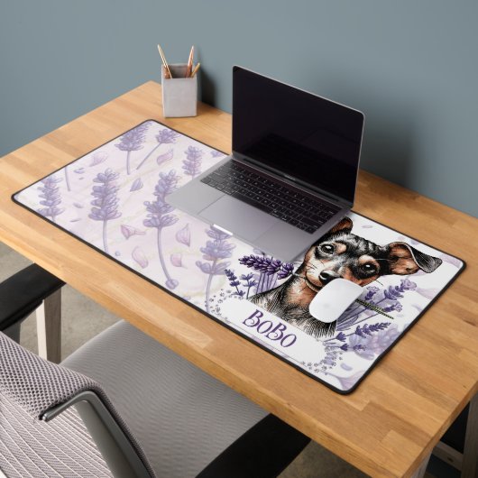 Pup personnalisé – Min Pin (Bureau 2)