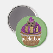 Pupcake Peekaboo Magneet (Voorkant / Achterkant)
