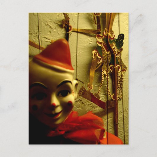 Puppet Face Briefkaart (Voorkant)
