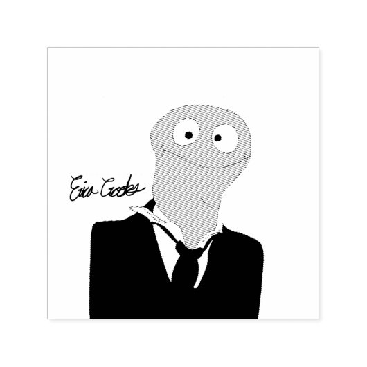 Puppet looking at you  zelfinktende stempel (Design)