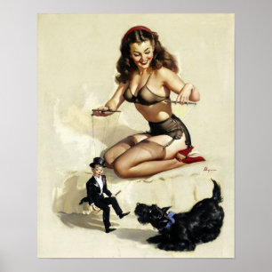 Puppet-pop omhoog poster