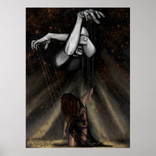 Puppet Woman In Love Poster Print - Kunst schilder