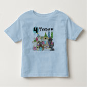 Puppies 4th Birthday Bash Tshirts en geschenken (Voorkant)