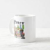 Puppies 4th Birthday Bash Tshirts en geschenken Koffiemok (Voorkant links)