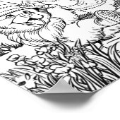 Puppies Dancing in the Rain Poster (Hoek)