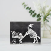  Puppies en Briefkaart Kittens (Staand voorkant)