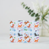 Puppies en Kittens Briefkaart (Staand voorkant)