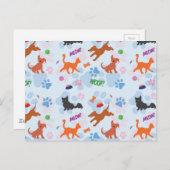 Puppies en Kittens Briefkaart (Voorkant / Achterkant)