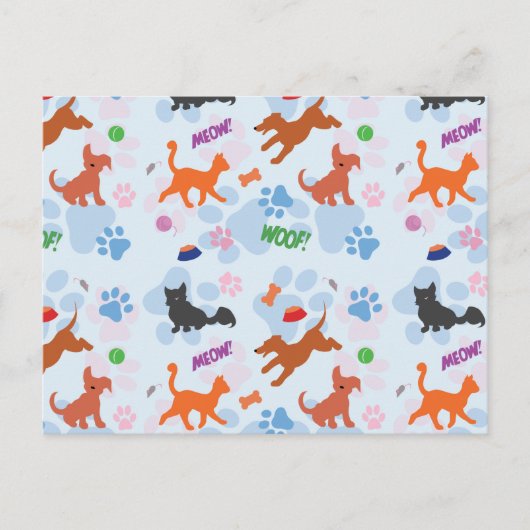 Puppies en Kittens Briefkaart (Voorkant)