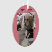 Puppies en sis ornament (voorkant)