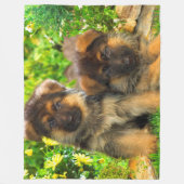Puppies Fleece Deken (Voorkant)