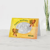 Puppies Maman Anniversaire Carte photo personnalis (Devant)
