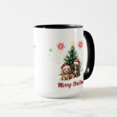 Puppies mignonnes Café de Noël Mug (Devant droit)