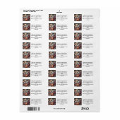 Puppies Noël Retourner Adresse Étiquettes (Feuille entière)