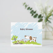 Puppies Organic Planet Baby Shower Invitations (Debout devant)