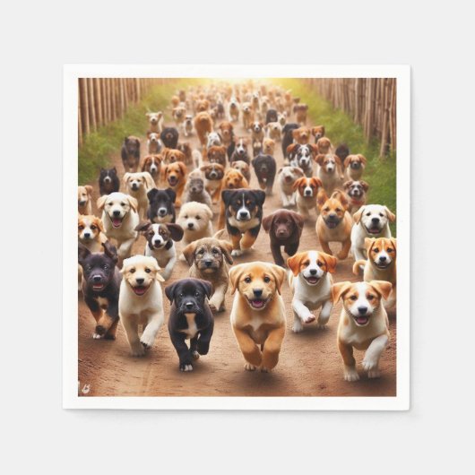 Puppies Servet (Voorkant)