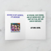 Puppies Sit Stay Heal Get Well Kaart (Binnen)