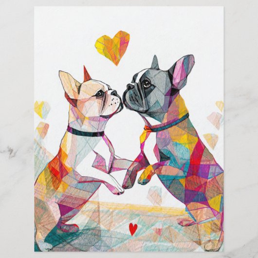 puppies te koop flyer met QR code sinaasappel (Achterkant)