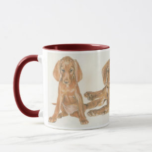 Puppies van de Hongaarse Vizsla Mok