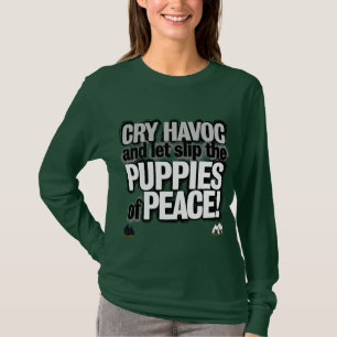 Puppies van de vrede! t-shirt