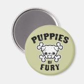 Puppies van Fury Magneet (Voorkant / Achterkant)