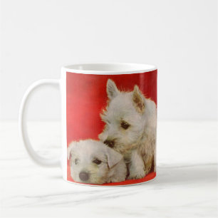 puppies van schattige Schotse honden Koffiemok