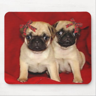 Puppies voor kerstbekers muismat