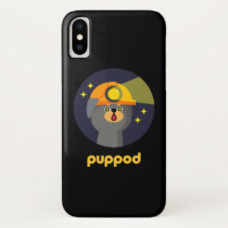 PupPod-lampjes alleen Achievement Badge iPhone X Hoesje