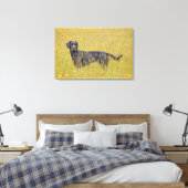 Puppy 16 maanden canvas afdruk (Insitu (Slaapkamer))