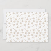 Puppy 1e verjaardagsfeest uitnodiging (Achterkant)