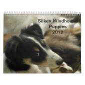 puppy 2 van de Silken Windhounds 2 Kalender (Hoes)