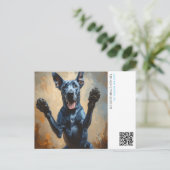 Puppy-aankondiging Briefkaart (Staand voorkant)