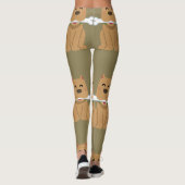 Puppy and Bone Pattern Leggings (Achterkant)