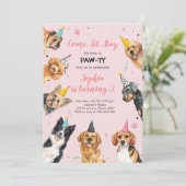 Puppy Anniversaire Invitation Chien Party Pawty Gi (Debout devant)