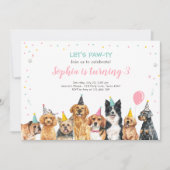 Puppy Anniversaire Invitation Chien Party Pawty Gi (Devant)