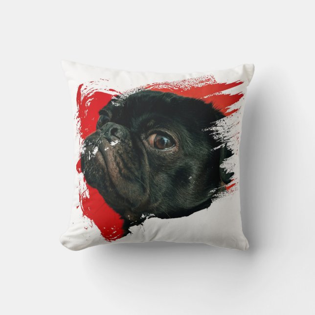  Puppy Artwork Kussen (Voorkant)