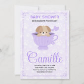 Puppy Baby Shower Invitation (Devant)