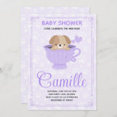 Puppy Baby Shower Invitation (Devant / Derrière)