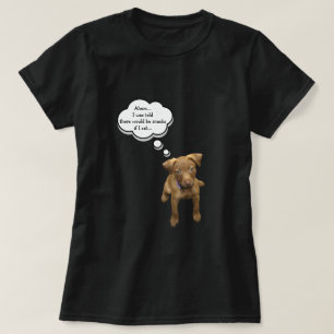 Puppy Begging voor T-shirt met snacks