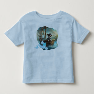 Puppy bestuurt zijn schip op zoek naar Vis Kinder Shirts