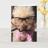 Puppy Birthday Kaart (Gele Bloem)