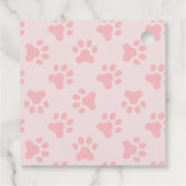 Puppy Birthday Party merci pour les étiquettes ros (Dos)