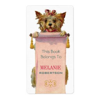 Puppy Bookplate Etiket