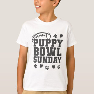 Puppy Bowl Zondag Super Voetbal Game Feest Honden T-shirt