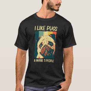 Puppy Breed Pug voor mannen T-shirt