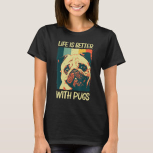 Puppy Breed Pug voor mannen T-shirt